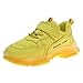 Produktbild Deloito Kinderschuhe Mädchen Süssigkeiten Farben Sneaker Briefe Turnschuhe Jungs Mesh atmungsaktiv Laufschuhe Baby LED Leuchtende Sportschuhe (Gelb,24 EU)