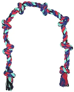 Hashwing 8 Knots Cotton Rope Dog Chew Toy for Medium to Adult Dogs 40 Inch Long - Extra Durable (8 Knots)