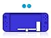 Produktbild Chickwin Nintendo Switch Silikon Hülle Tasche Slim Soft Gel Protective Case Cover + 2 Thumb Grips für Nintendo Switch (Blau)