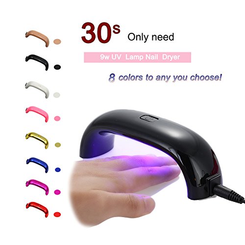 Fashion Galerie UV Mini Led Lamp Nail Art LED Nagellampe Trocknergerät USB Nageltrockner-in Schwarz -