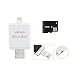Produktbild HIKEMAN iReader i-FlashDrive HD Micro SD Kartenleser Memory Stick Speichern Fotos /Videos Extra Speicher für Ihr iPhone/iPad viel Einfacher Hinzufügen Die für iPhone 5s/6/6s/6Plus/6sPlus-16GB TF tarjeta