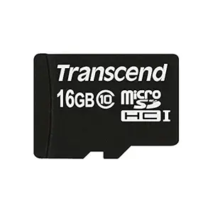 Transcend TS16GUSDC10 16GB Class 10 microSDHC Memory Card