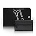 Roo Beauty Scissor Wallet, Hairdressing Two Scissor Pouch in Black