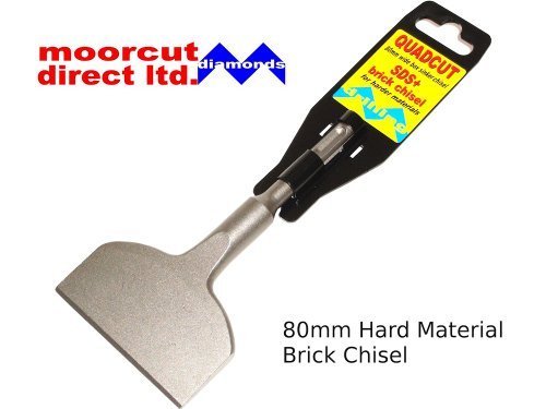 Quadcut SDS Plus Hard Brick Chisel Square Hole Cutter 80mm