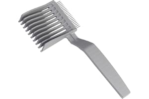 OSUWLSI Peigne Coiffeur Professionnel avec Design Dégradé - Positionnement Incurvé pour Coupe de Cheveux - Outil de Coiffure pour Hommes, Salon et Barbier