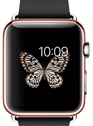 Interesting® Ultra-Slim Electroplate Metall Hard Case Cover für iWatch Apple Watch (rot 38mm) - 4