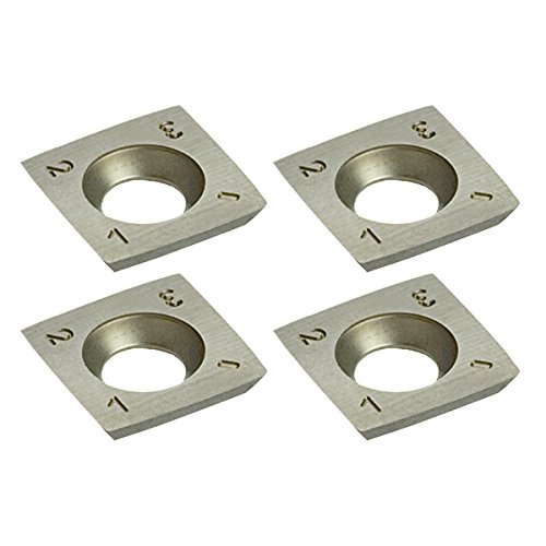 4 Hartmetall-Wendemesser (als Ersatz) für die Metabo Lackfräse LF 724 S