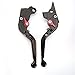 Produktbild CICMOD Motorrad Bremshebel & Kupplungshebel Länge Verstellbar für Suzuki GSXR 600/750/1000 TL1000S DL650/V GSR600/750 SFV650 (Schwarz)