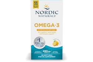 ‎NORDIC NATURALS Nordic Naturals Omega-3, 690mg, Zitronengeschmack, 60 Fisch-Weichkapseln