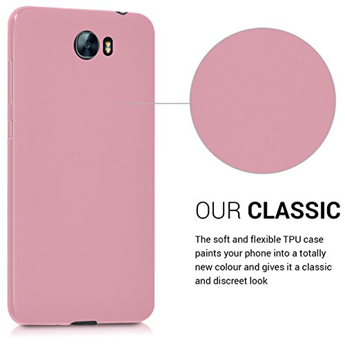 kwmobile Funda para Huawei Y6 II Compact  2016  - Case para m  vil en TPU silicona - Cover trasero en rosa palo mate