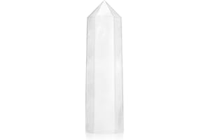 FoiiLiio 9-10cm Bergkristall Natürlicher Stein Turm Edelstein Stab Kristall Steine Groß Türme Heilstein Stein Meditation Energie Stein