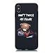 Produktbild Everainy Kompatibel für iPhone XS MAX Hülle Silikon Bumper Gummi Neu Cover Hüllen für iPhone XS MAX Handyhülle Stoßfest TPU Stoßstange Schwarz Schutzhülle (Don't Touch My Phone)
