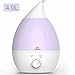 Produktbild Luftbefeuchter, Luftbefeuchter Baby, infinitoo 4L Raumbefeuchter Ultraschall | Abschaltautomatik 7 Farbwechsel für Wohnzimmer, Kinderzimmer, Schlafzimmer, und Yogazimmer, Büro [Energieklasse A+++] (2018 Version)
