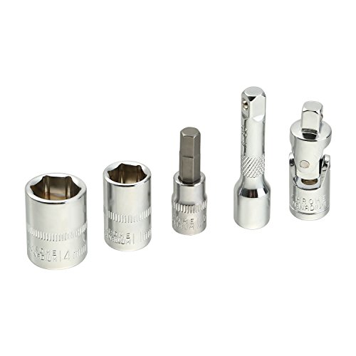 AUSERO Steckschlüsselsatz 1/4″ Zoll, 46-teilig Werkzeugkoffer Ratschenschlüssel Sechskant Steckschlüsseleinsatz - 7