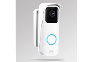 Support de sonnette Blink par ELPHA | Design réglable | Pivotant pour améliorer l'angle de vue | Accessoires de montage de sécurité Blink Home | Blanc