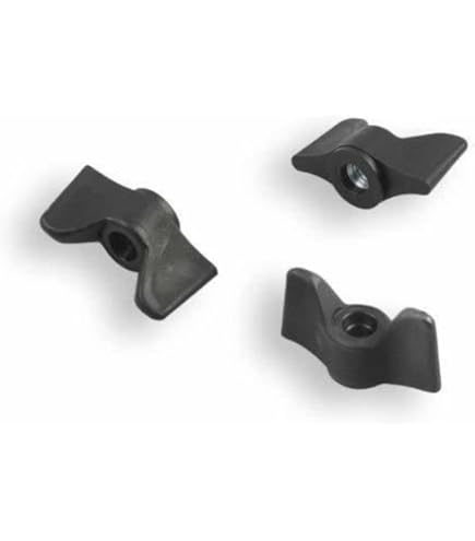 Ganter Normelemente | Leva Di Serraggio Regolabile Con Boccola Filettata GN 300.1 22 M3 16 SW | Vite In Acciaio Inox M3x16 | Manico Zinco Pressofuso Nero, Rivestito In Plastica | 1 Pezzo