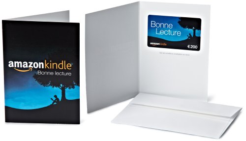 Carte cadeau Amazon.fr - 200 - Dans une carte de vux Kindle