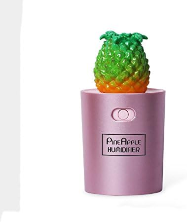 TMKOO Ultrasonic atomizer humidifier and aroma diffuser USB air humidifier, no noise, 7 color LED lights, no radiation, no stimulation, suitable for your home and office (Color : Rose gold)