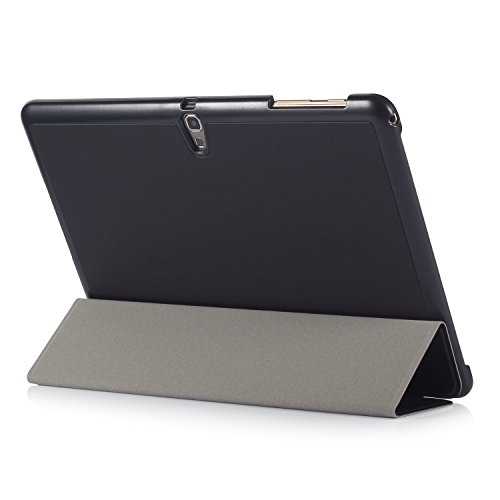 iHarbort® Samsung Galaxy Tab S 10.5 Hülle Case – Ultra Slim Leder Tasche Hülle Etui Schutzhülle Für Samsung Galaxy Tab S 10.5 Zoll T800 Case Holder mit automatischer Weckfunktion (Galaxy Tab S 10.5, Schwarz) - 3