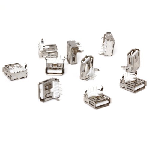 SODIAL(R) 10 Stk. USB Typ-A Buchse 90 Grad Buchse Buchse fuer Reparatur - 2