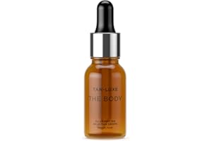 TAN-LUXE THE BODY - Gocce finte abbronzanti, scure (15 ml) Aggiungi gocce abbronzanti alla cura della pelle per abbronzatura personalizzata del corpo, cruelty free e vegana