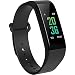 Produktbild Lemumu Männer Frau neue B12 Farbdisplay Smart Armband Herz Übung bewerten Sleep Monitoring wasserdicht Anti Schickes Armband für iOS Android, Schwarz verloren