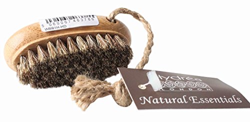 Cepillo Uñas Hydrea London Dos Caras Cerdas de Cactus Extra Duro Oval con Cuerda