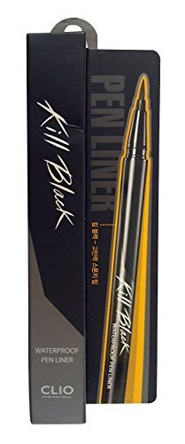 Clio Waterproof Pen Eyeliners Kill Black Brown Korean Beauty Makeup (Black)