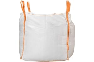 BIGBAGLAND Big Bag 1000 KG Sac a Gravats 90x90x90cm | Lot de 5 Sacs | 1, 2, 5 et 10 Produits Disponibles | Sac dechets Verts | Sac de Jardin | Sac Gravat | Sac gravat Chantier | Sac Jardin | Sac Gravier