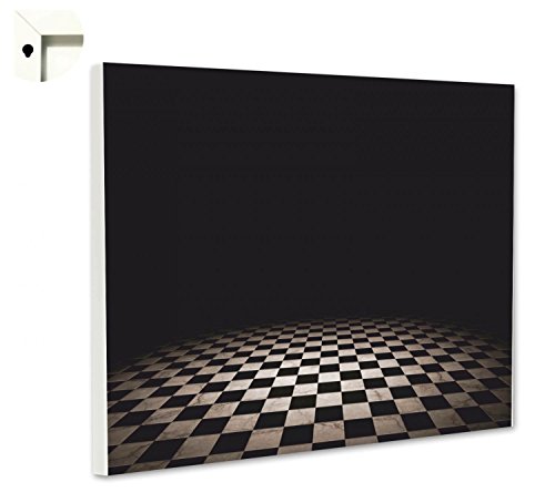 Magnettafel Pinnwand mit Motiv antik schwarz weiß Größe 100 x 80 cm
