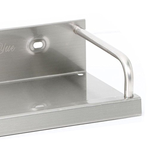 Yahee Küchenregal Gewürzregal Edelstahlregal Gewürzständer Edelstahl 60 X 12 X 5,2 cm silber - 8