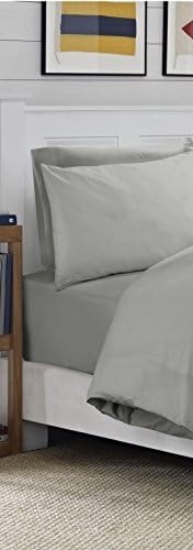 eirene threadz T200 Egyptian Cotton Grey 4ft Small Double Extra Deep Fitted Sheet (4ft Small Double Extra Deep Fitted Sheet)