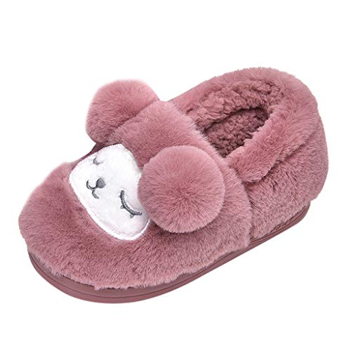 Kobay Baby Unisex Shoes, Toddler Baby Kids Girls Boys Cartoon Slippers Cartoon Warm Indoors Shoes