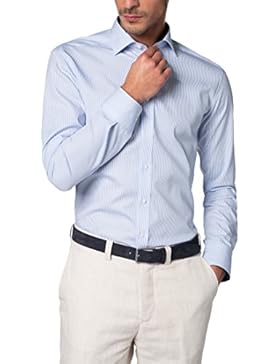 ETERNA Langarm Hemd SLIM FIT Popeline gestreift