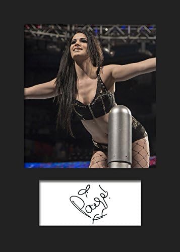 PAIGE WWE #2 | Signed Mounted Photo Reprint | A5 Size to Fit 6x8 Inch Frames | Machine Cut | Photo Display | Present Gift Collectible