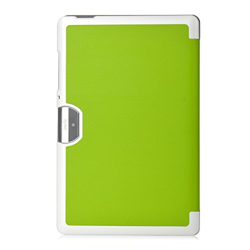 Acer Iconia One 10 B3-A30 Hülle, IVSO® Ultra Schlank Superleicht Ständer Slim Leder zubehör Schutzhülle Only für Acer Iconia One 10 (B3-A30) 25,7 cm (10,1 Zoll HD) Tablet-PC perfekt geeignet, Grün - 8