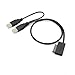 Produktbild crewell Slimline Slim SATA Kabel USB 2.0 zu 7 + 6 Externe Stromversorgung für Laptop SATA Konverter Adapter unterstützt Window XP/7/8/10 MacOS