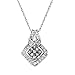 Produktbild Diamant Krawatte Knoten Halskette in Sterling Silber (0,50 cts, H-I i2, grau Diamanten)