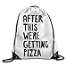 Produktbild FAFANIQ Unisex Bag After This We're Getting Pizza Drawstring Backpack