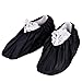 Produktbild X-Mile 2 Paare Wasserdichte Antislip Schuhüberzieher Wiederverwendbar für Haushalt und im Freien regnerische TageselastischeFür Die Meisten Erwachsenen Unisex - Schwarz