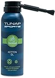 ✅ KEIN VERKLEBEN - TUNAP SPORTS Kettenöl Spray erzeugt einen geschmeidigen dünnflüssigen Schmierfilm, der nicht verklebt wie gewöhnliches Kettenfett. Alles bleibt sauber und deine Kette läuft leise | Geräuschentwicklung wird stark reduziert