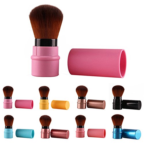 Retractable Blush Foundation Face Powder Cosmetic Makeup Brush
