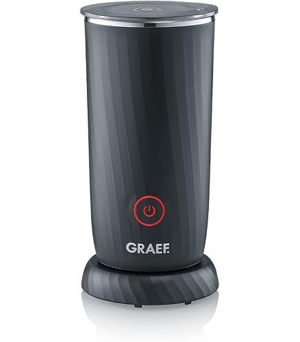 Milchaufschäumer Glas MS902 GRAEF Glas-Milchaufschäumer MS902 – Induktion, 6 Programme, Touch-Display, 400 Ml Milchschaum, Spülmaschinengeeignet