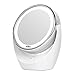 Kealive Vanity Mirror 1X/5X Magnification Illuminated Makeup Mirror Double Sided LED Cosmetic Mirror Rotating 360° Ideal for Beauty Bedroom Shaving Traveling