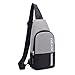 Produktbild Herren Umhängetasche, Messenger Bag Multifunktions-USB-Anti-Diebstahl-Brusttasche Brust Männer kleine Tasche für Outdoor-Reiten Wandern Tourismus Business School,Grau