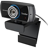 1536P Full HD Webcam with Microphone, Besteker USB Web Cam 1080P Video Calling and Recording, Wide Angle Skype Camera for Laptop, Desktop, Mac
