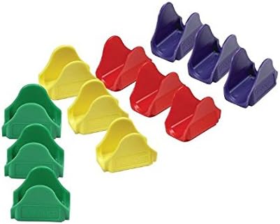 TacoProper Colored Taco Holders Plastic Shell Stands FiestaPak, Set Of 12