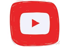 PREMIUMSTICKERS Youtube Social Media Icon Self-adhesive Vinyl Sticker | Car Sticker | Window Decal | Wall Art | Shop Display | Art Decor | Door Signs