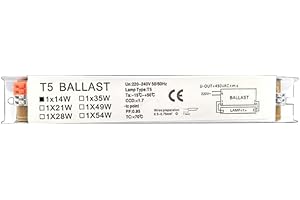 WATUDOUYE Ballast Électronique À Large Tension T5 Ballasts De Lampe Fluorescente 220-240V Ballasts À Démarrage À Large Tension Pour Ballast De Remplacement D'usine
