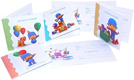 Pocoyo (Verbetena 016000337) - 6 Invitations with Envelope